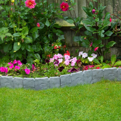 Imitation Stone Garden Fence - DIY Garden Edging Border