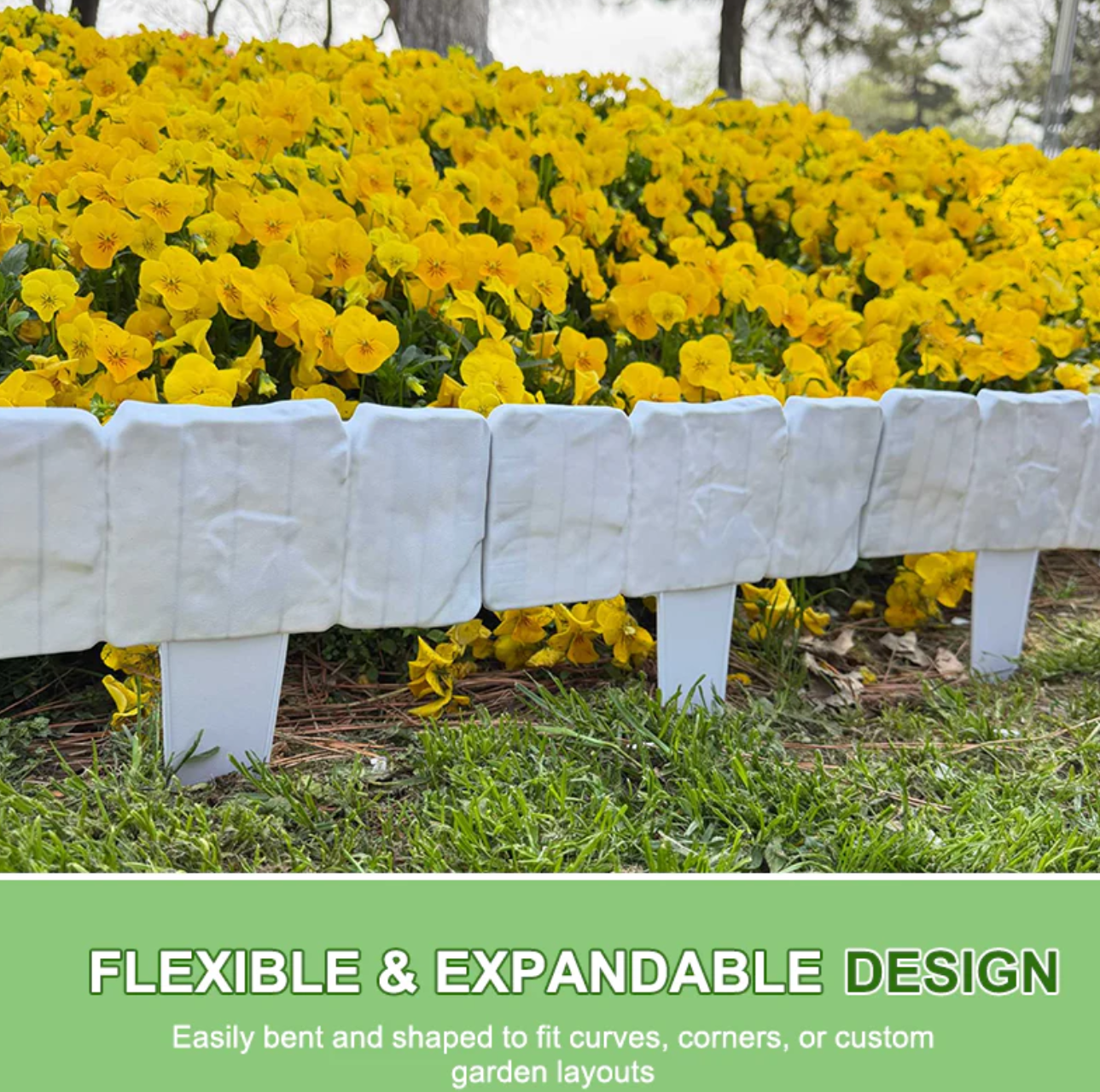 Imitation Stone Garden Fence - DIY Garden Edging Border