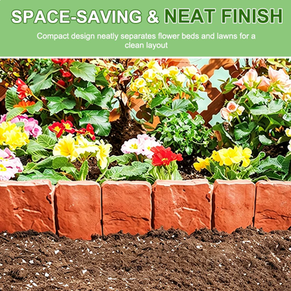Imitation Stone Garden Fence - DIY Garden Edging Border