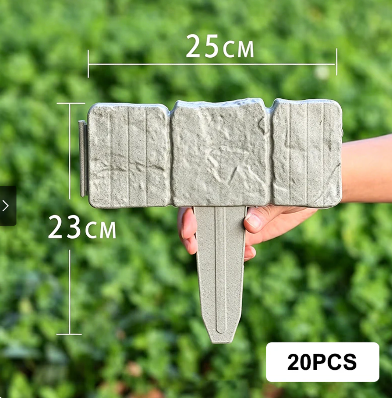 Imitation Stone Garden Fence - DIY Garden Edging Border