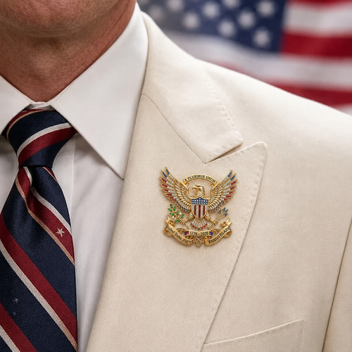 US 250th Anniversary Brooch Pin