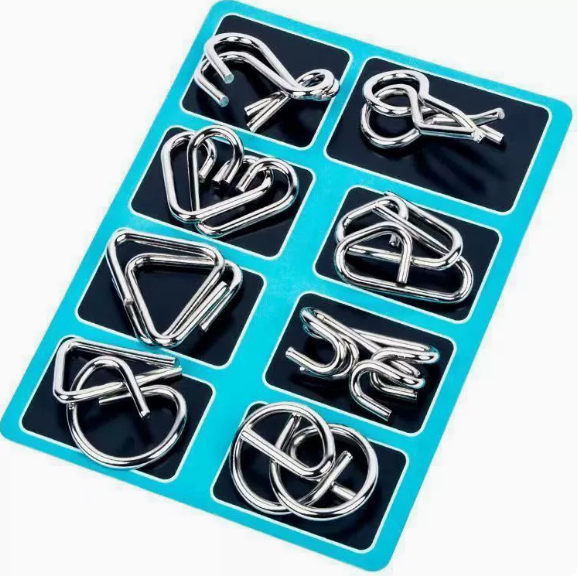 🔥Metal Puzzle Ring,Educational intellectual Toys IQ Toys,Metal Brain teaser Puzzles