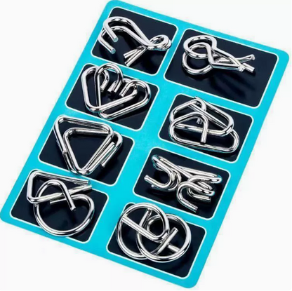 🔥Metal Puzzle Ring,Educational intellectual Toys IQ Toys,Metal Brain teaser Puzzles