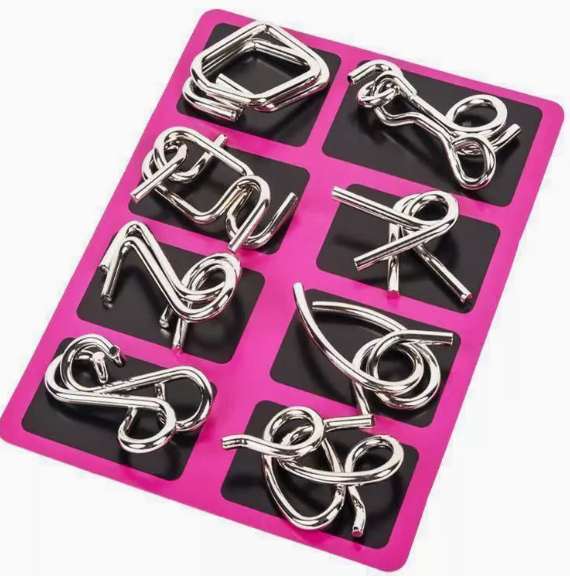 🔥Metal Puzzle Ring,Educational intellectual Toys IQ Toys,Metal Brain teaser Puzzles