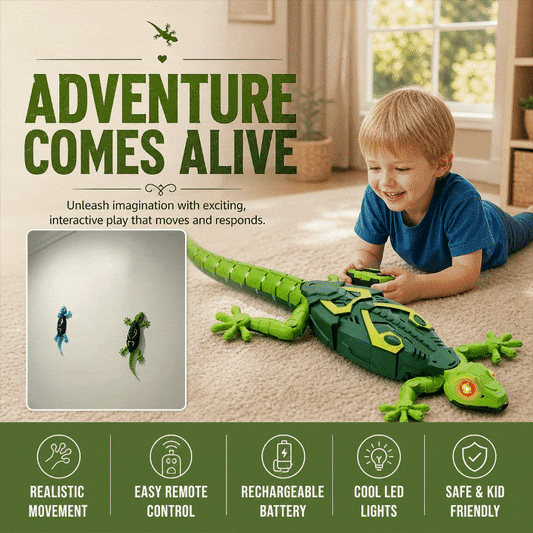 Remote-Control Wall-Climbing Lizard