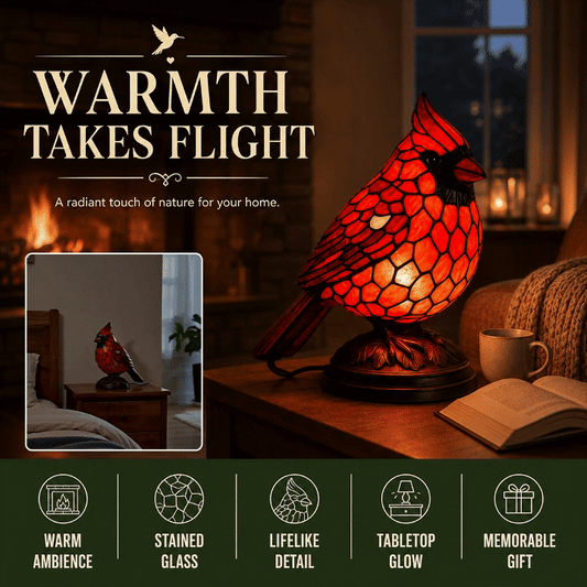 Art Glass Bird Ambient Table Lamp