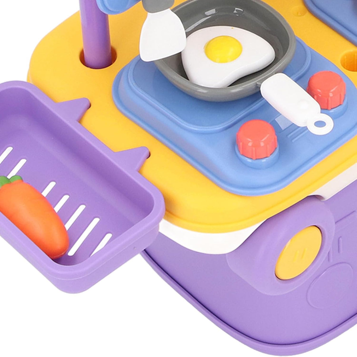 Interactive Kitchen Toy Set for Toddlers, Colorful Playset with Simulate Sounds, Educational, Interactive, for Children