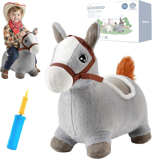 Bouncy Horse Hopper, Inflatable Ride-On Toy, 18+ Months, 100 LBS