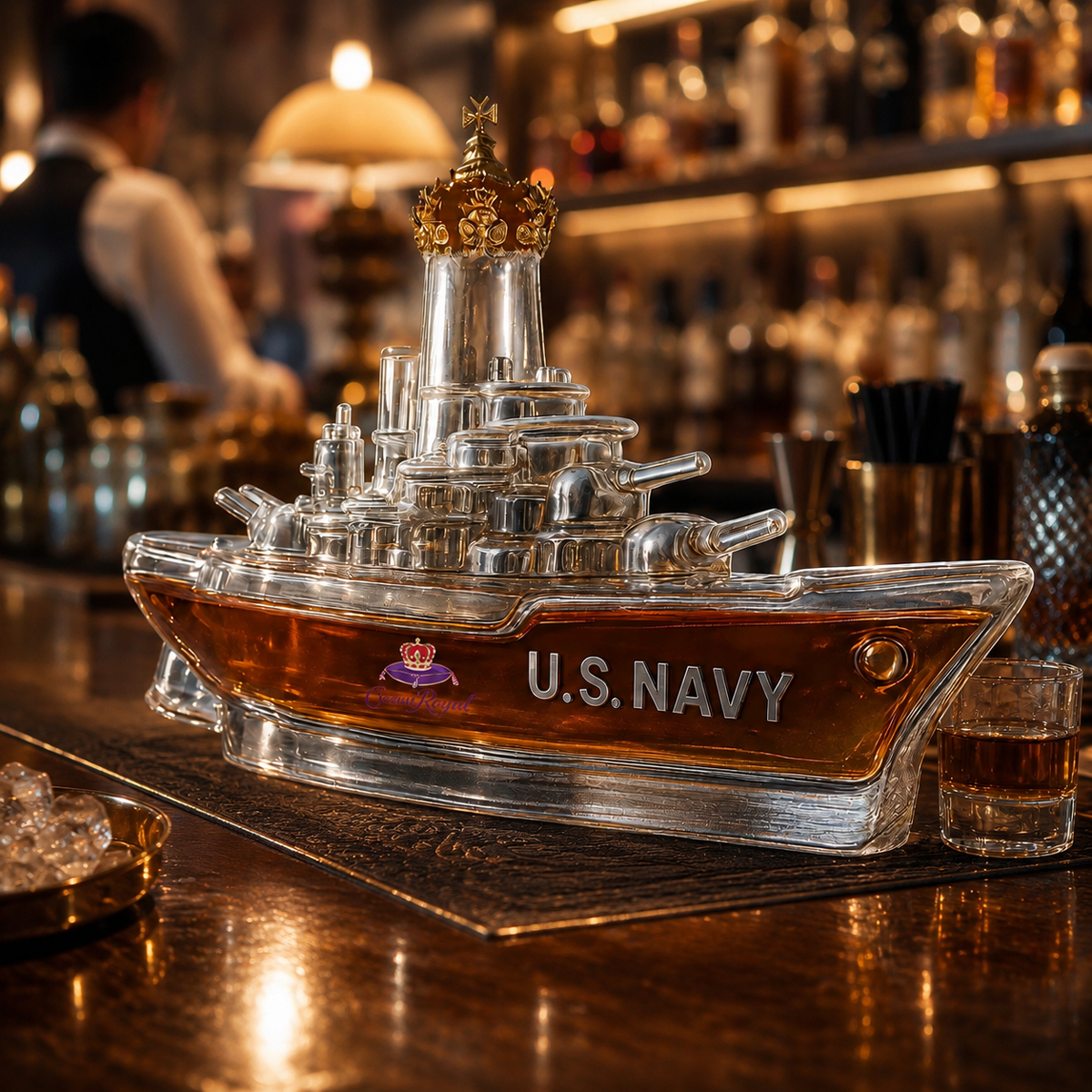 ✨ Premium Whiskey Decanters Eagle🦅💀🐙🚜⚓🚚🐶 A Masterpiece of Craftsmanship and Strength