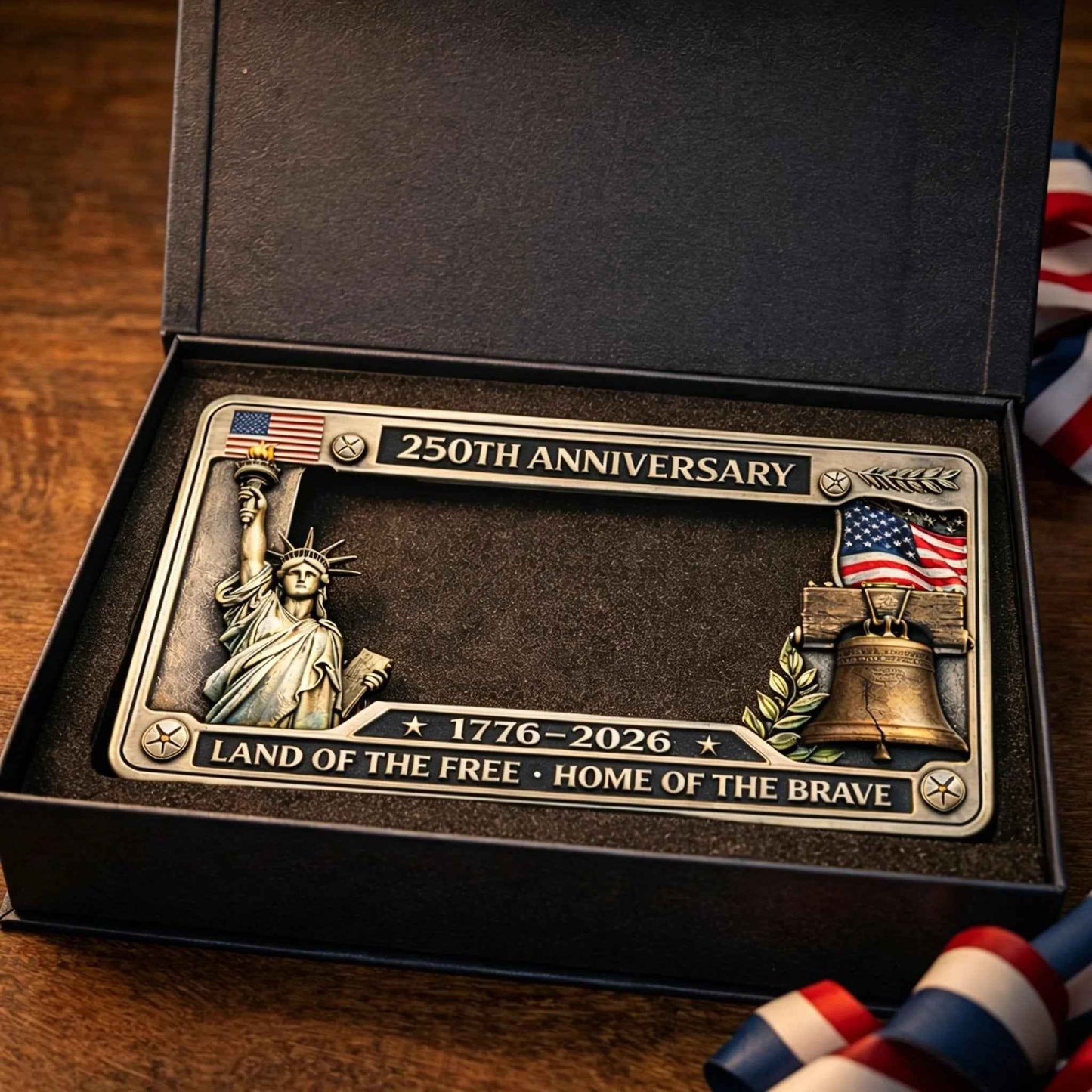 🔥 49% OFF Today Only 🗽🇺🇸 250th Anniversary Commemorative License Plate Frame(Screws included)🚗
