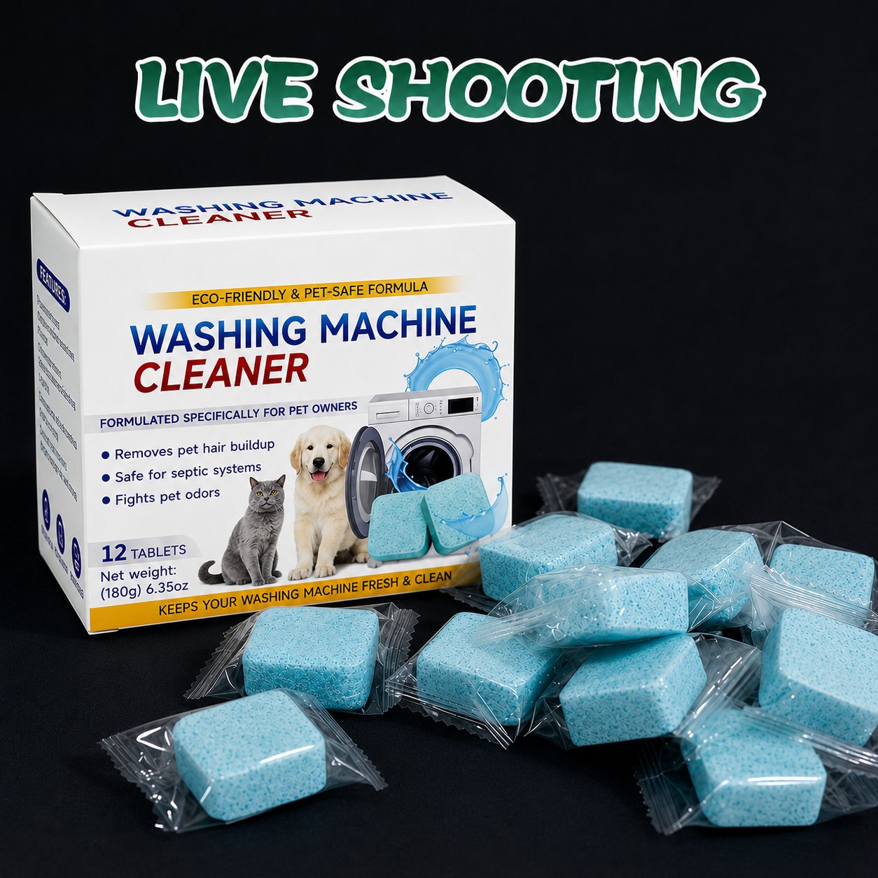 Washing Machine Cleaner Tablets 12 pack