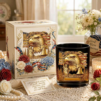 🦅USA 250th Anniversary Freedom Eagle Glass-Limited Collector Edition