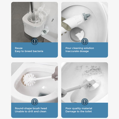 ⚡🧼 Disposable Toilet Cleaning System – Hygienic One-Click Cleaning, No Residue Left, Easy to Use & Disposable