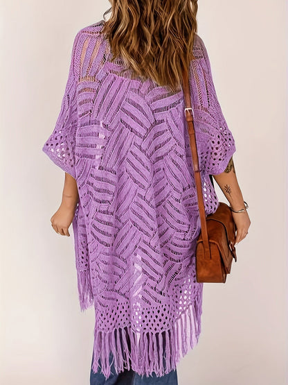✨🔥2026 Women's Lightweight Knit Cardigan 💖 Perfect for outdoor beach vacations and sun protection