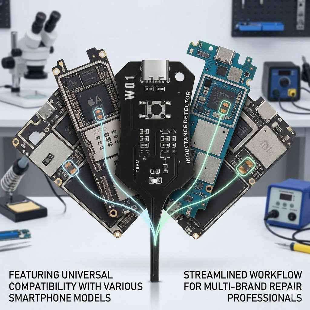 Type-C Motherboard Inductance Tester – Portable Circuit Board Coil Detector for Quick Troubleshooting