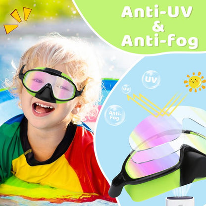 🏊‍♀️Summer Sale is ON! Up to 60% OFF🔥-HD children's large frame waterproof and anti-fog swimming goggles