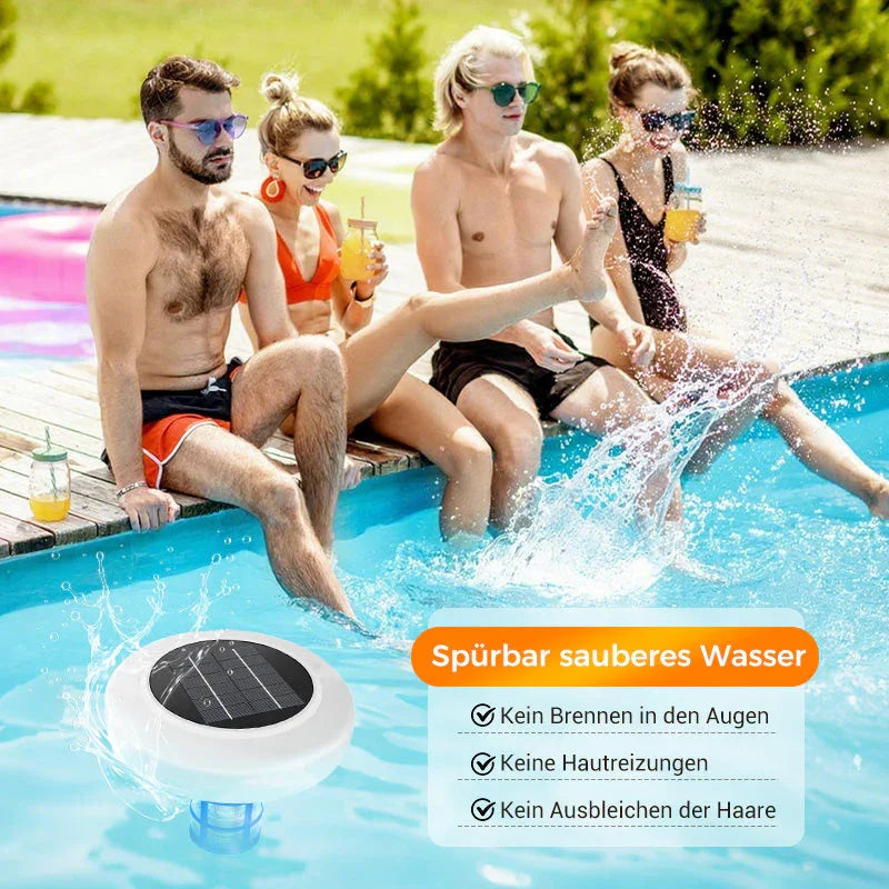 🏊‍♀️🌿💧 NO MORE HARSH CHLORINE! Solar Pool Ionizer – Gentle on Skin & Eyes, Natural Purification, Keeps Water Sparkling Clean for Family Fun 🏖️🍃