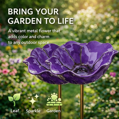🔥2026 Mother's Day Gifts 50% Off🔥Handmade Metal Flower Garden Stake🐦