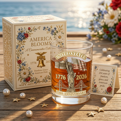 🦅USA 250th Anniversary Freedom Eagle Glass-Limited Collector Edition