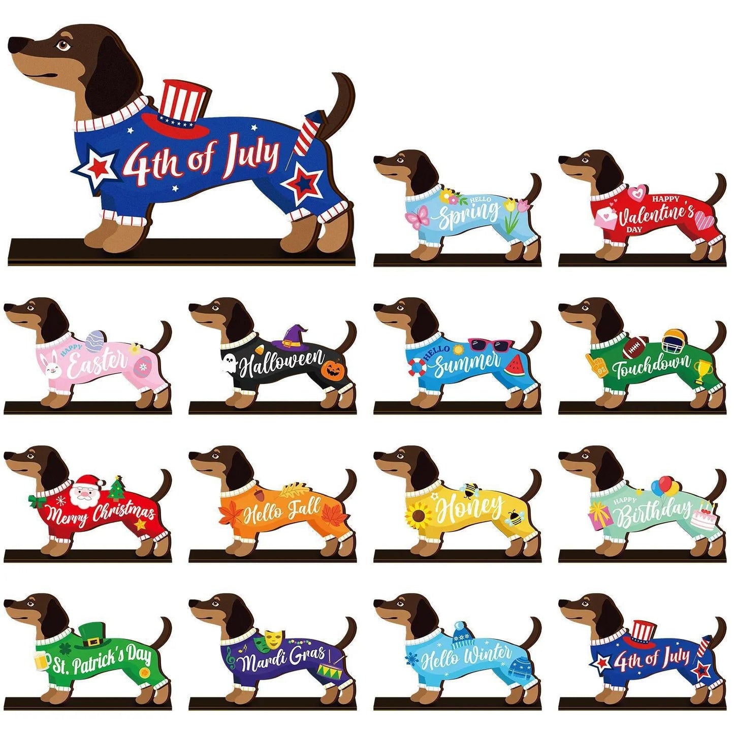 🎁Last Day Promotion 49% OFF🔥Cute Cat/Dog/Golden Retriever Desk Standee – Removable Seasonal Decor
