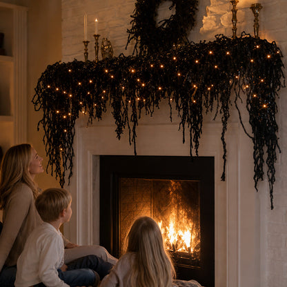 🎃 Spooky Chic: Halloween Fireplace Decor Set 👻