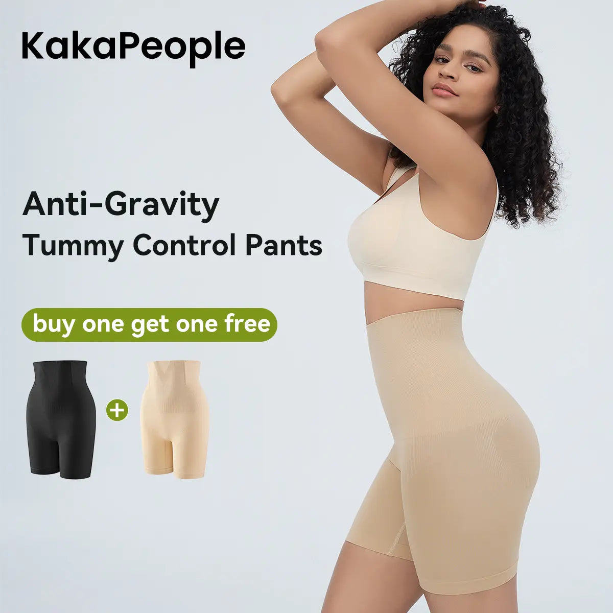 2-Pack Fajas Colombianas Shapewear Shorts | Women's High-Waist Tummy Control & Butt-Lifting Compression Pants-A0016