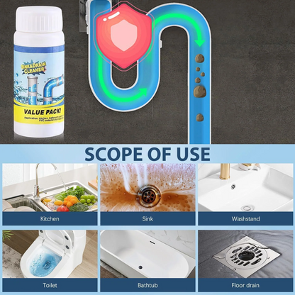 ✨LAST DAY 70% off🫧 Powerful Sink Drain Cleaner - All-Purpose Pipe Dredging Powder for Home