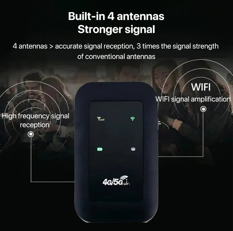 📶 Pocket WiFi – Ready in Seconds No Setup. No Hassle. Just Connect.