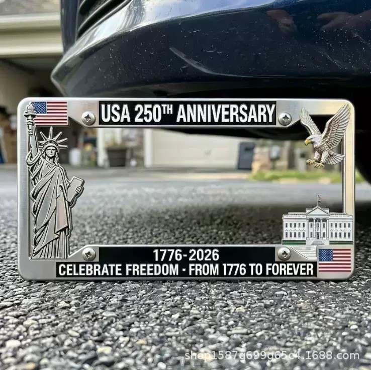🔥 49% OFF Today Only 🗽🇺🇸 250th Anniversary Commemorative License Plate Frame(Screws included)🚗