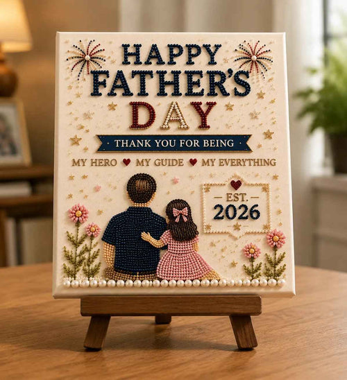 🔥Father’s Day 49% Off👨‍👧‍👦 Best Dad Ever DIY Pearl Painting Kit ✨💙