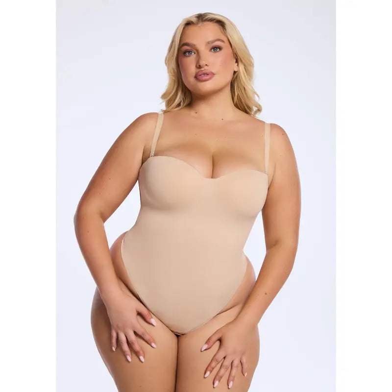 BraSculpt™ Strapless Bodysuit – High-Compression Sculpting Shaper-A0006