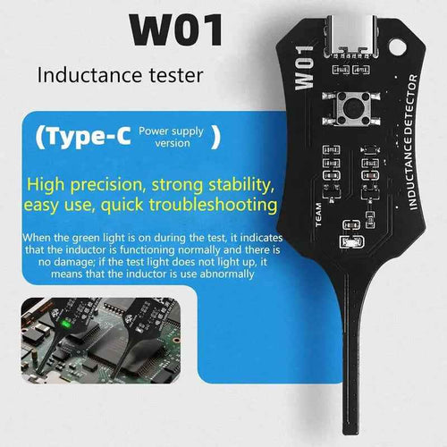 Type-C Motherboard Inductance Tester – Portable Circuit Board Coil Detector for Quick Troubleshooting