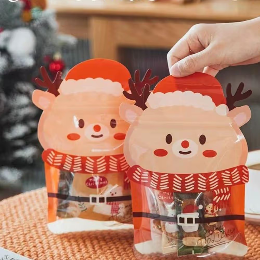 🎄Christmas Treat Bags, Kids Xmas Sealable Bags With Handle ❄️