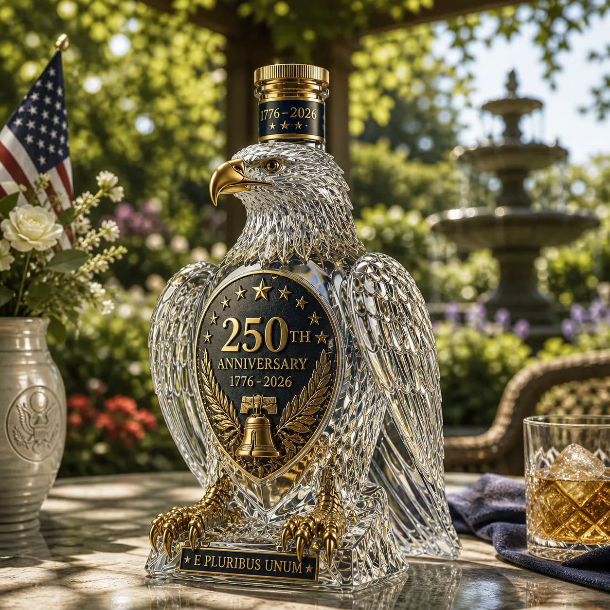 🏆Flash Sale✨🇺🇸 250th Anniversary Eagle Whiskey Bottle🦅 Celebrate 250 Years of American Pride