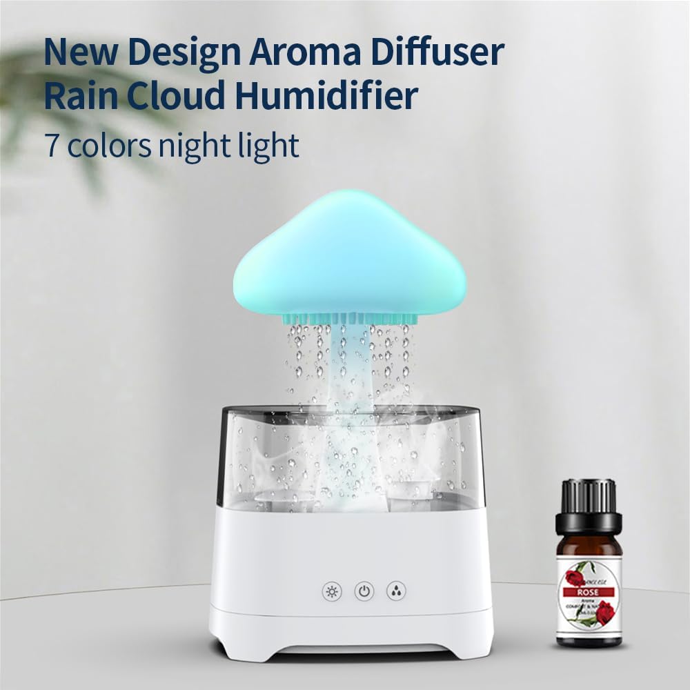 Drip Waterfall Lamp Mushroom Humidifier