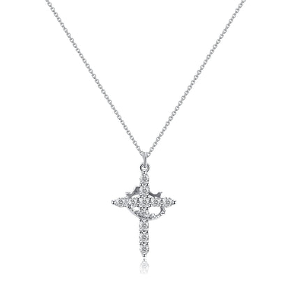 💖Rotated Crown Cross Necklace – Special Gift for Mom