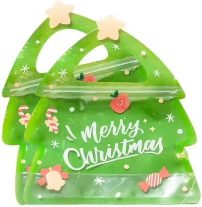 🎄Christmas Treat Bags, Kids Xmas Sealable Bags With Handle ❄️