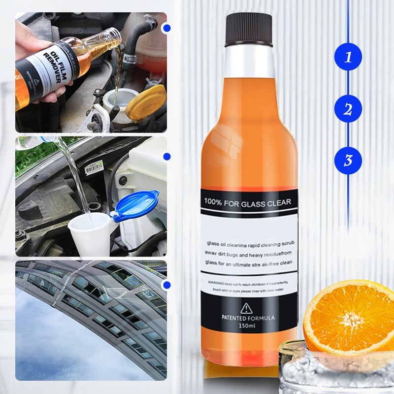 🔥Buy 1 get 1 free✨Car Glass Oil Film Stain Removal Cleaner