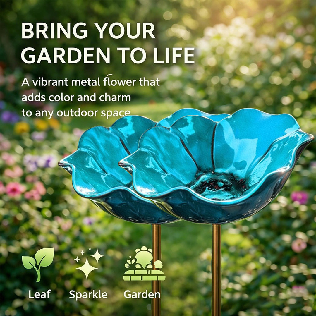 🔥2026 Mother's Day Gifts 50% Off🔥Handmade Metal Flower Garden Stake🐦