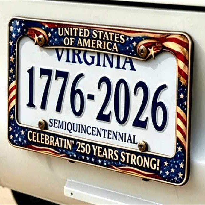 🔥 49% OFF Today Only 🗽🇺🇸 250th Anniversary Commemorative License Plate Frame(Screws included)🚗