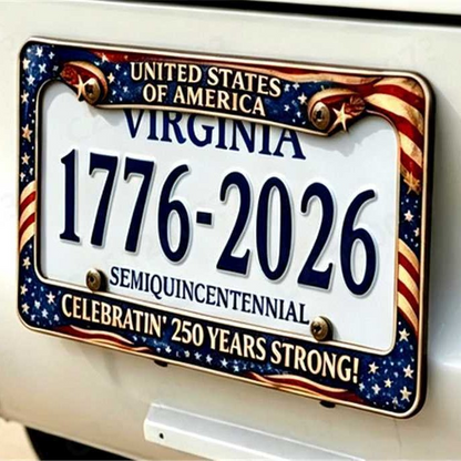 🔥 49% OFF Today Only 🗽🇺🇸 250th Anniversary Commemorative License Plate Frame(Screws included)🚗