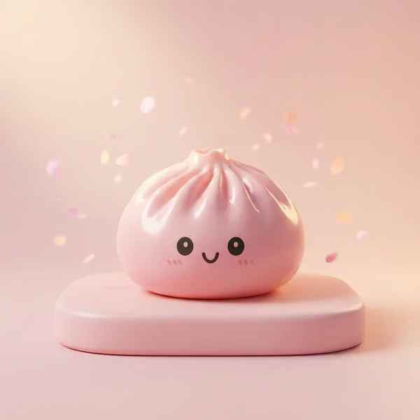 Rare Glitter Dumpling Squishy