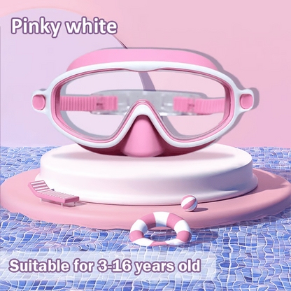 🏊‍♀️Summer Sale is ON! Up to 60% OFF🔥-HD children's large frame waterproof and anti-fog swimming goggles