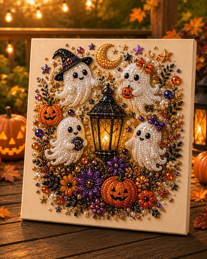 💥 Last Day 50% OFF👻✨50K+ SOLD!🎃 Halloween Pearl Art DIY Kit – No painting skills needed, just match & place pearls. Create spooky‑cute décor for a cosy autumn home! 🧵🖼️