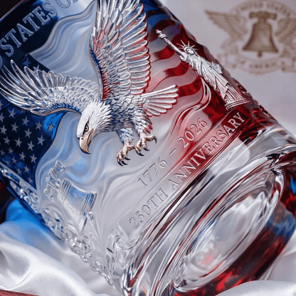 🦅 USA 250th Anniversary Commemorative Glass (1776–2026)