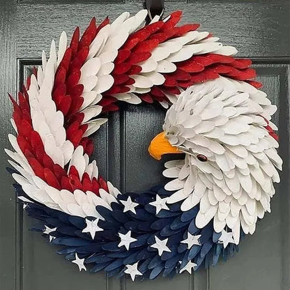 🔥Handmade U.S Eagle 250th Anniversary Patriotic Wreath💖Not for Decoration, Made for Remembrance