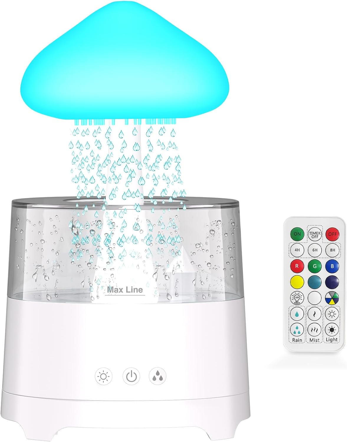 Drip Waterfall Lamp Mushroom Humidifier