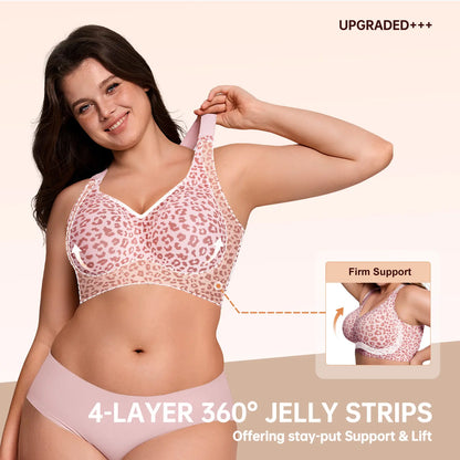 OEAK Jelly Wireless Padded Bra – Full Coverage Everyday Comfort Bra-A0010-D
