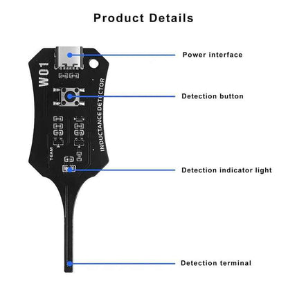 Type-C Motherboard Inductance Tester – Portable Circuit Board Coil Detector for Quick Troubleshooting