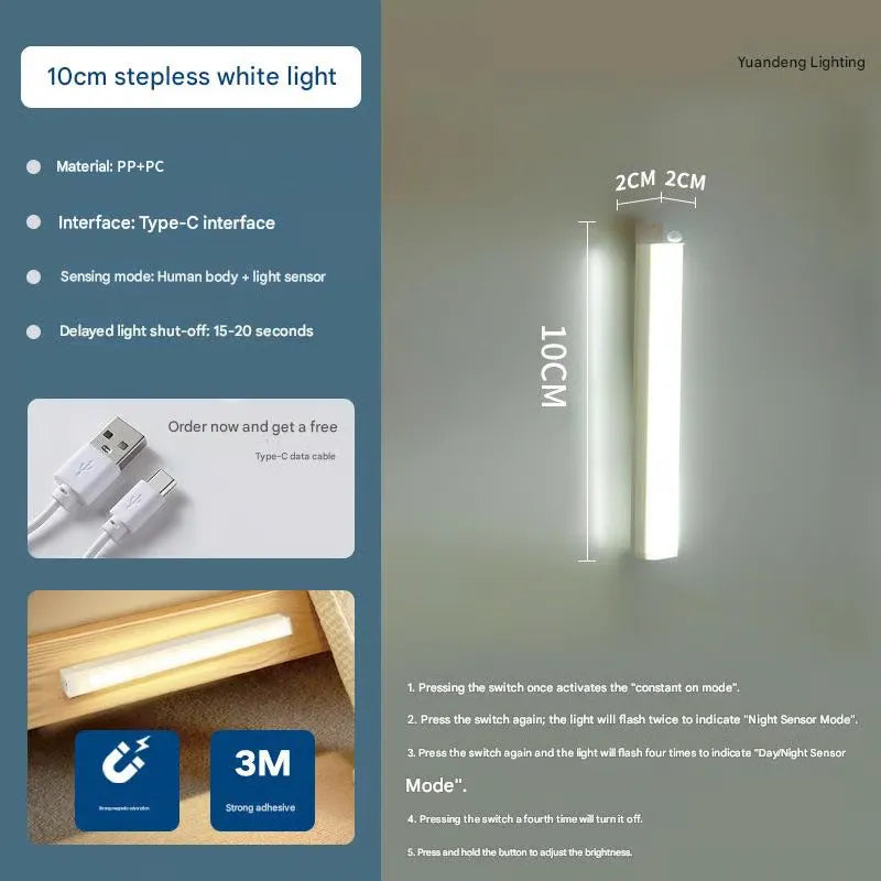 🔥 Last Day! Buy 1 Get 1 FREE – Smart Sensor Magnetic LED Lights
